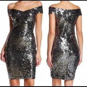Sexy! 💋 Marino size 6 off the shoulder sequin!